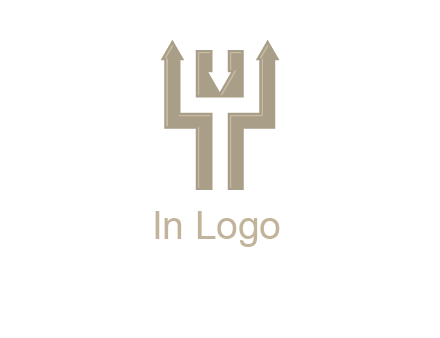 arrows in letter Y logo
