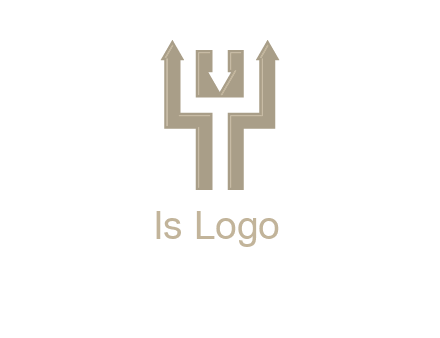 arrows in letter Y logo