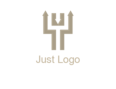 arrows in letter Y logo
