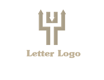 arrows in letter Y logo