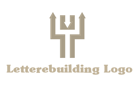 arrows in letter Y logo