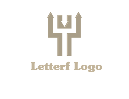 arrows in letter Y logo