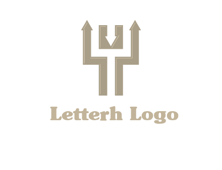 arrows in letter Y logo