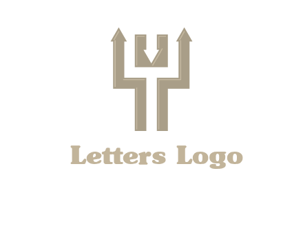 arrows in letter Y logo