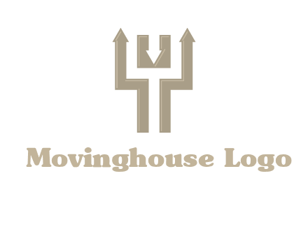 arrows in letter Y logo