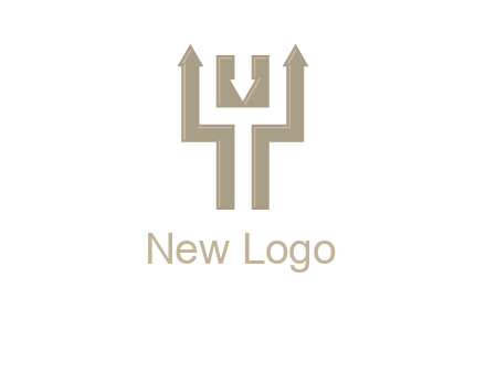 arrows in letter Y logo