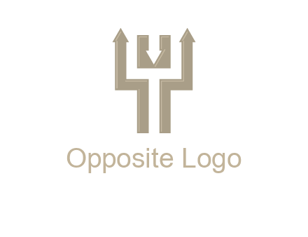 arrows in letter Y logo