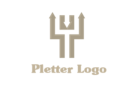 arrows in letter Y logo