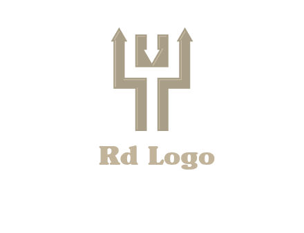 arrows in letter Y logo