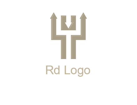 arrows in letter Y logo