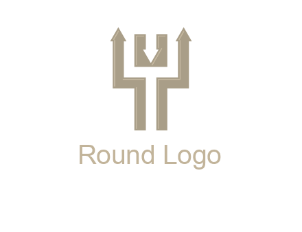 arrows in letter Y logo