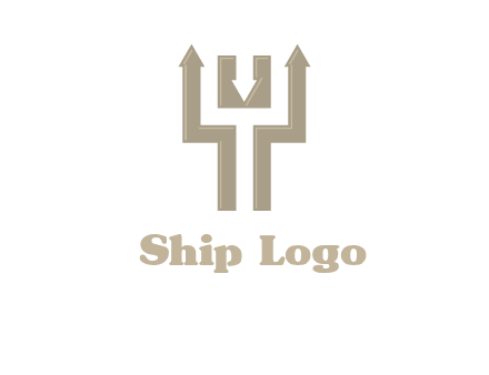 arrows in letter Y logo