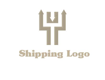 arrows in letter Y logo