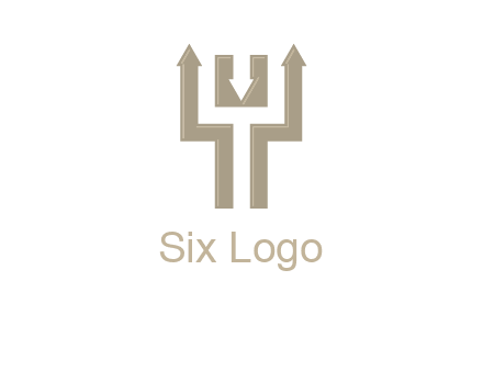 arrows in letter Y logo