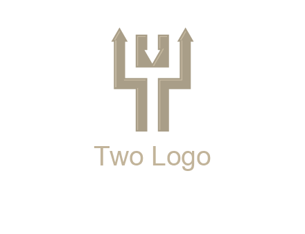 arrows in letter Y logo