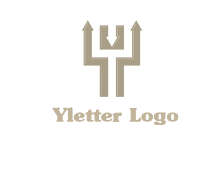 arrows in letter Y logo