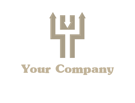 arrows in letter Y logo