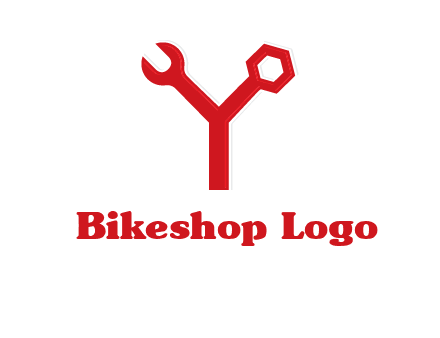 wrench on letter Y logo