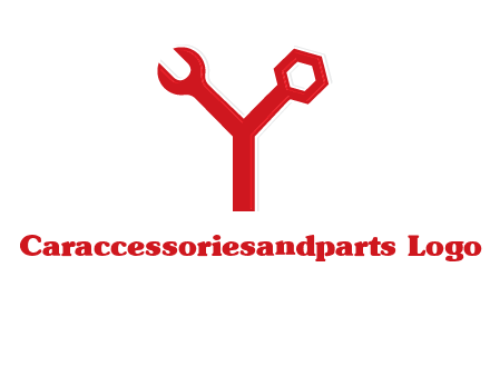 wrench on letter Y logo