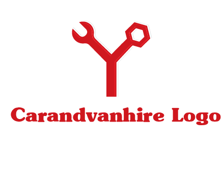 wrench on letter Y logo