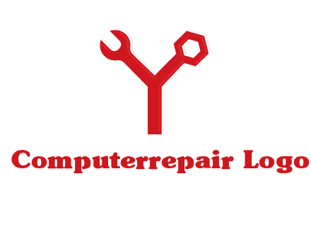 wrench on letter Y logo