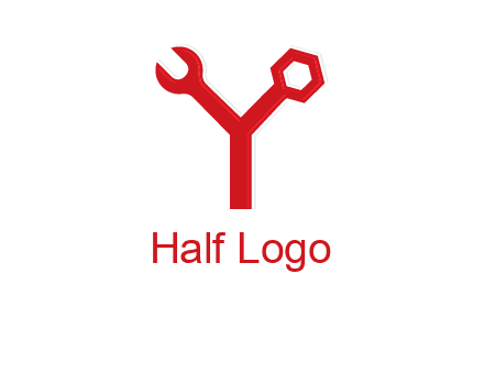 wrench on letter Y logo