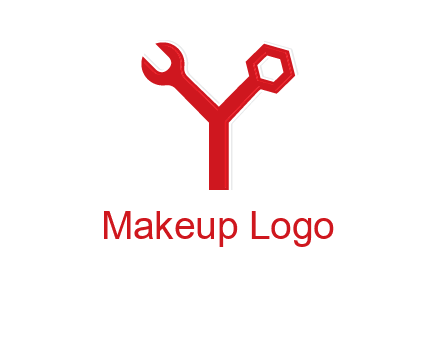 wrench on letter Y logo