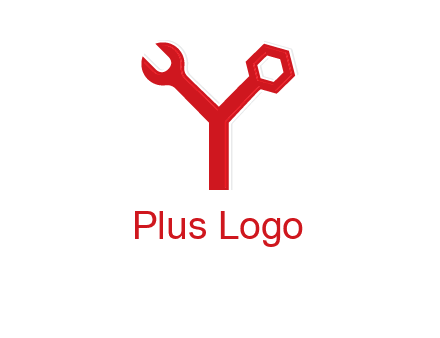 wrench on letter Y logo