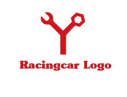 wrench on letter Y logo