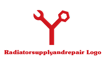 wrench on letter Y logo