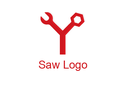 wrench on letter Y logo