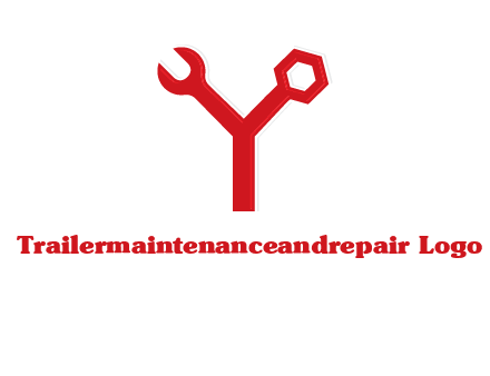 wrench on letter Y logo