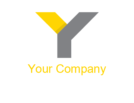 two toned letter Y