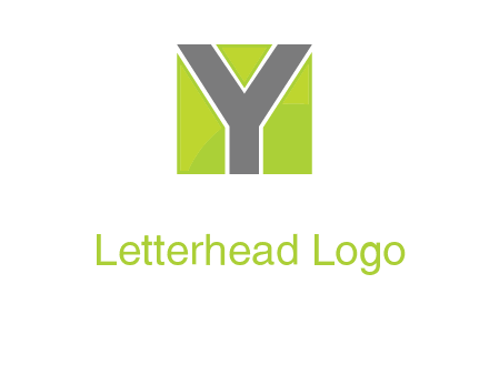 letter y in square logo