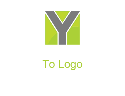 letter y in square logo