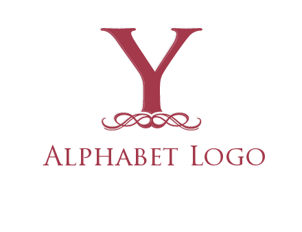 letter Y and ornament logo