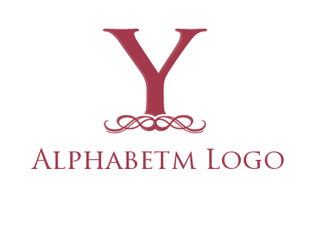 letter Y and ornament logo