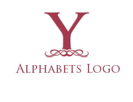 letter Y and ornament logo