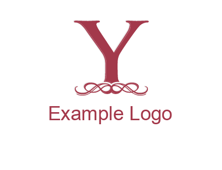 letter Y and ornament logo