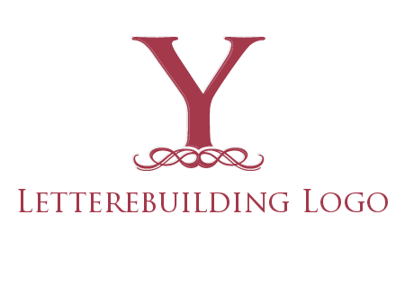 letter Y and ornament logo
