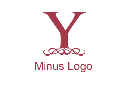 letter Y and ornament logo
