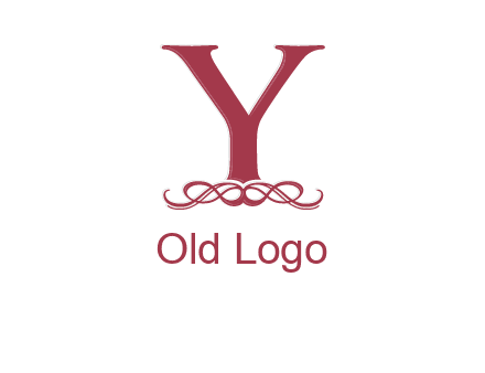 letter Y and ornament logo