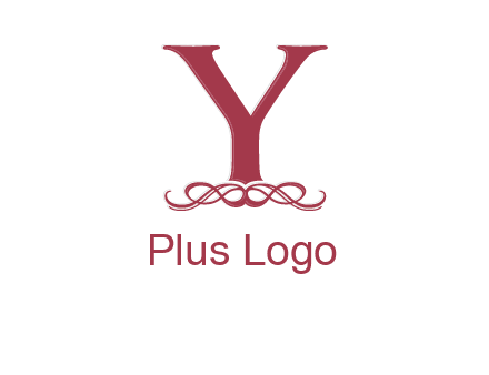 letter Y and ornament logo