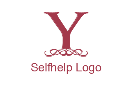 letter Y and ornament logo