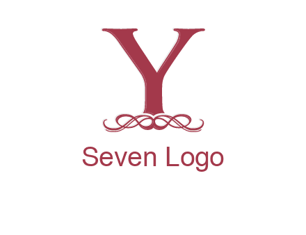 letter Y and ornament logo