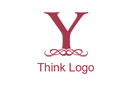 letter Y and ornament logo