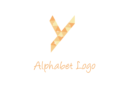 letter y polygon logo