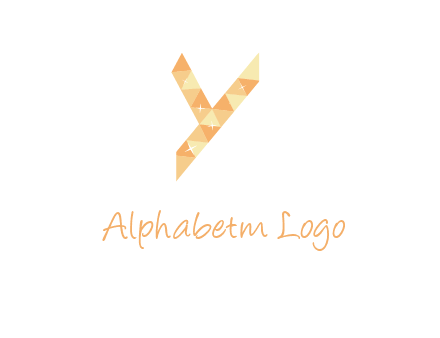 letter y polygon logo