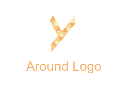 letter y polygon logo