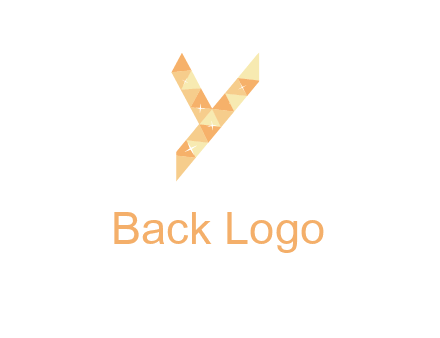 letter y polygon logo